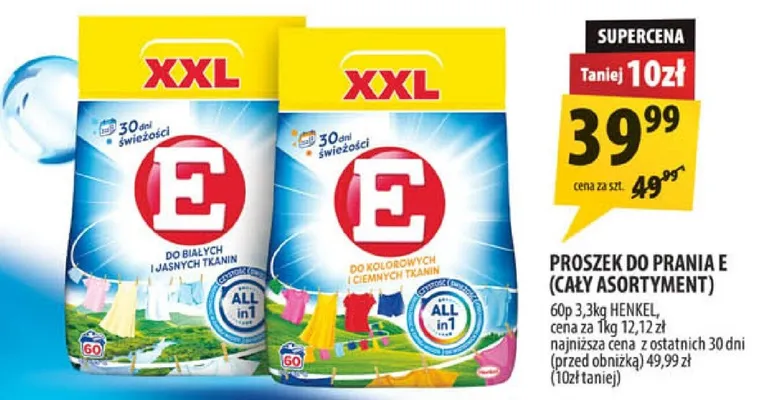 Proszek do prania E promocja w Arhelan