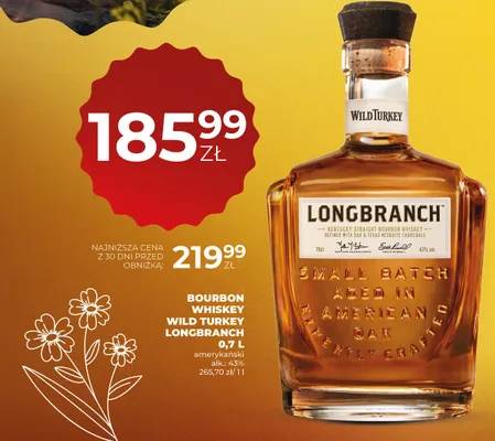 Bourbon whiskey Wild Turkey Longbranch promocja w Duży Ben