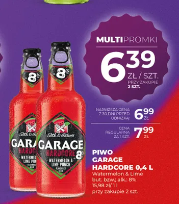 Piwo Seth & Riley's Garage Hardcore Watermelon & Lime Punch promocja w Duży Ben