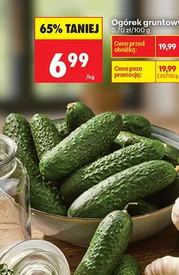 Ogórek gruntowy promocja w Biedronka