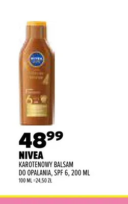 Karotenowy balsam do opalania SPF 6 Nivea promocja w Drogerie Natura