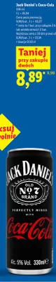 Drink alkoholowy Jack Daniel's Coca-Cola promocja w Lidl