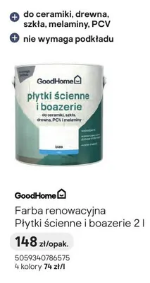 Farba renowacyjna Płytki ścienne i boazerie GoodHome 2l promocja w Castorama