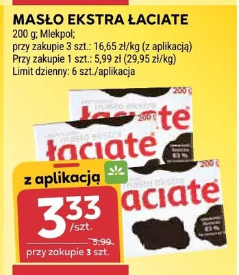 Masło ekstra Łaciate promocja w Stokrotka