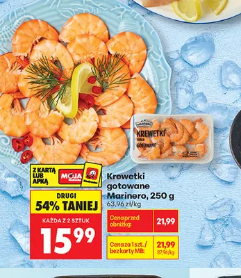 Krewetki gotowane Marinero promocja w Biedronka