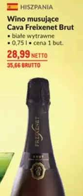 Wino musujące Cava Freixenet Brut promocja w Makro