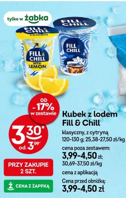 Kubek z lodem Fill & Chill klasyczny promocja w Żabka
