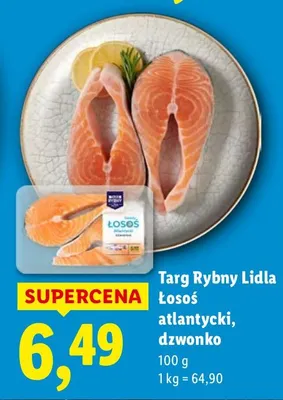 Łosoś atlantycki, dzwonko Targ Rybny Lidla promocja w Lidl