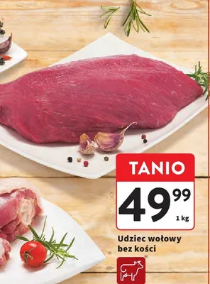 Udziec wołowy bez kości promocja w Intermarche