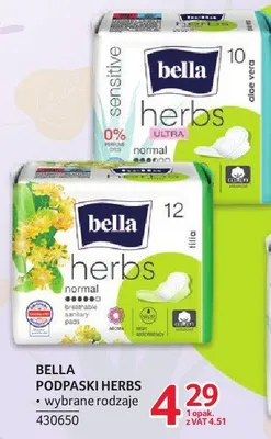 Podpaski Bella Herbs promocja w Selgros