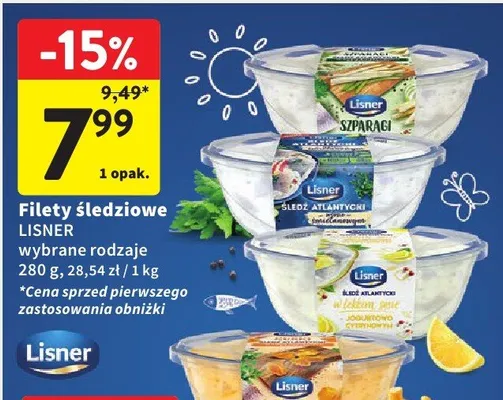 Filety śledziowe Lisner promocja w Intermarche