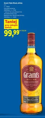 Whisky Grant's Triple Wood promocja w Lidl