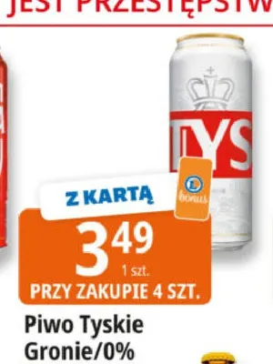 Piwo bezalkoholowe Tyskie promocja w Leclerc