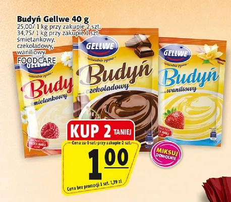 Budyń czekoladowy Gellwe promocja w Prim Market