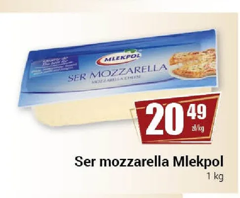 Ser mozzarella Mlekpol promocja w Premium Nasz Sklep