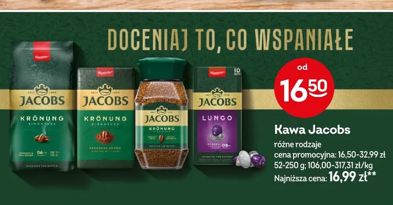 Kawa w kapsułkach Jacobs Lungo promocja w Żabka