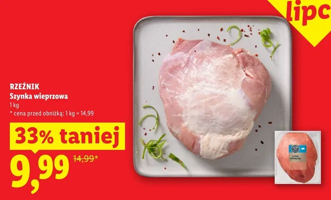 Szynka wieprzowa Rzeźnik promocja w Lidl