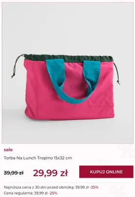 Torba na lunch Tropino home&you 15x32 cm promocja w home&you