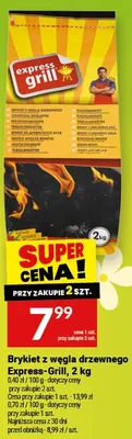 Brykiet z węgla drzewnego Express-Grill promocja w Twój Market