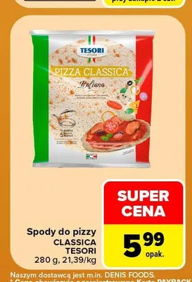 Spody do pizzy Classica Tesori promocja w Carrefour Market