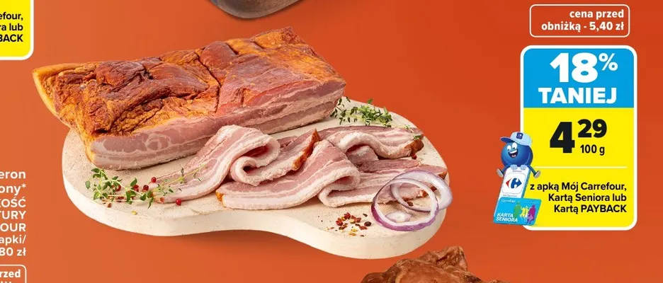 Boczek wędzony Jakość z Natury Carrefour promocja w Carrefour Market