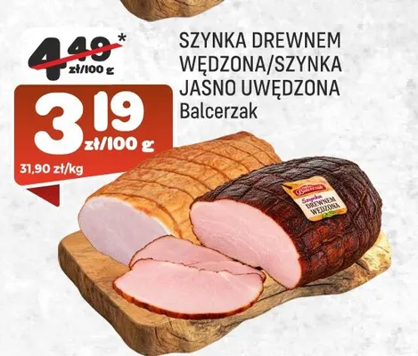 Szynka jasno uwędzona Balcerzak promocja w Społem Praga