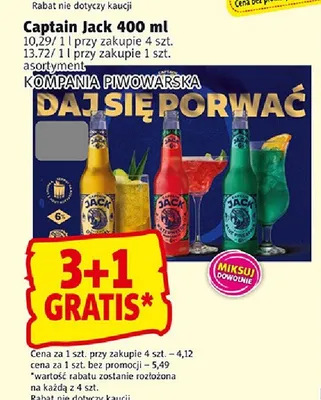 Piwo Captain Jack promocja w Prim Market