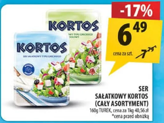 Ser sałatkowy kortos promocja w Arhelan