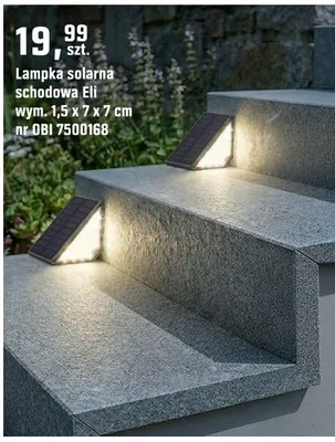 Lampka solarna schodowa Eli promocja w OBI