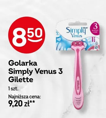 Maszynka do golenia Gillette Simply Venus 3 promocja w Żabka