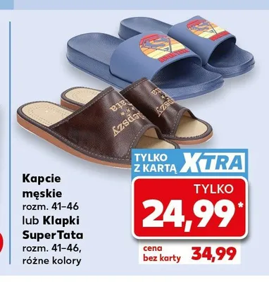 Kapcie męskie promocja w Kaufland