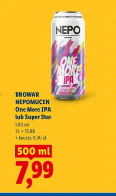 Piwo Browar Nepomucen One More IPA promocja w Lidl