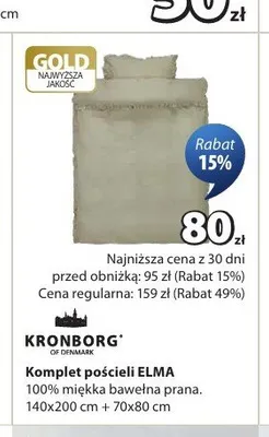 Komplet pościeli satynowej Kronborg Elma promocja w Jysk