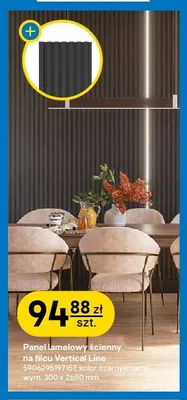 Panel lamelowy ścienny na filcu Vertical Line Mixpol Profile promocja w Castorama