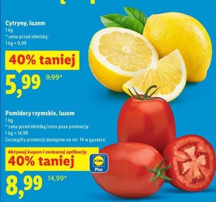 Cytryny luzem promocja w Lidl