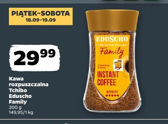Kawa rozpuszczalna Tchibo Eduscho Family promocja w Netto