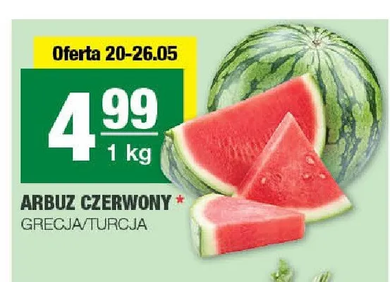 Arbuz czerwony Grecja/Turcja promocja w SPAR