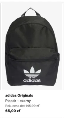 Plecak Adidas Originals czarny promocja w Lounge by Zalando