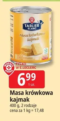 Masa krówkowa kajmak promocja w Leclerc