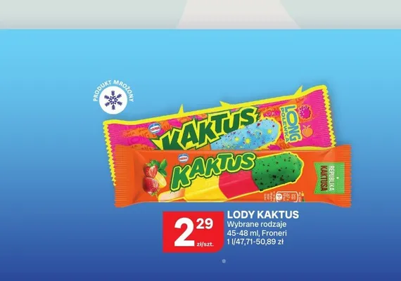 Lody Kaktus promocja w Chorten