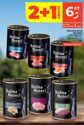 Mokra karma dla kota Dolina Noteci Premium Bogata w Jagnięcinę promocja w Dealz