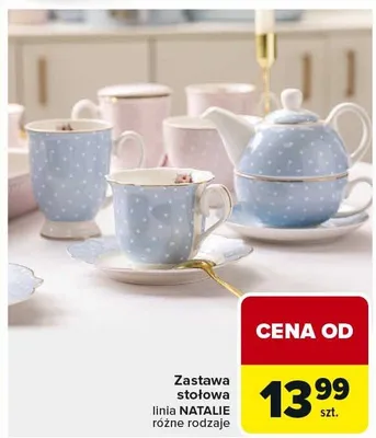 Zastawa stołowa linia Natalie różne rodzaje promocja w Carrefour