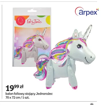 Balon foliowy stojący Jednorożec Arpex promocja w Empik
