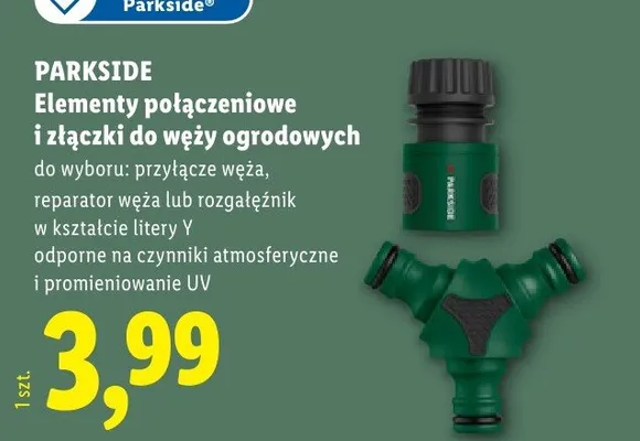 Elementy połączeniowe i złączki do węży ogrodowych PARKSIDE reparator węża promocja w Lidl