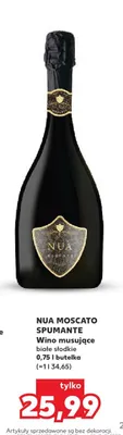 Wino musujące Nua Moscato Spumante promocja w Kaufland