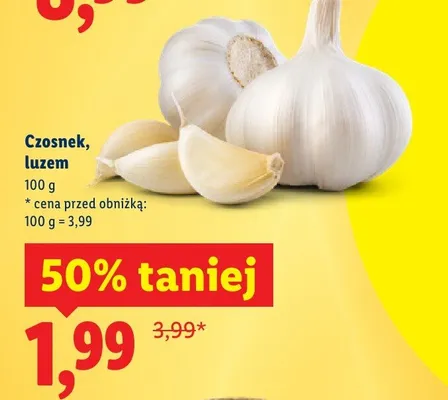 Czosnek, luzem promocja w Lidl
