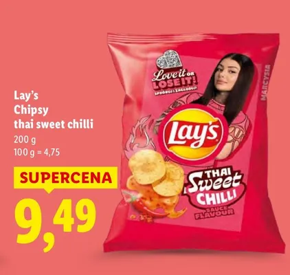 Chipsy thai sweet chilli promocja w Lidl