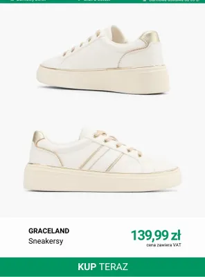 Sneakersy Graceland promocja w Deichmann