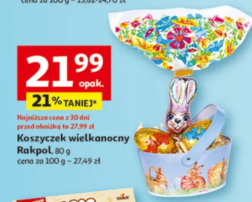 Koszyczek wielkanocny Rakpol promocja w Auchan