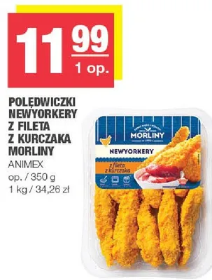 Polędwiczki newyorkery z fileta z kurczaka morliny promocja w SPAR